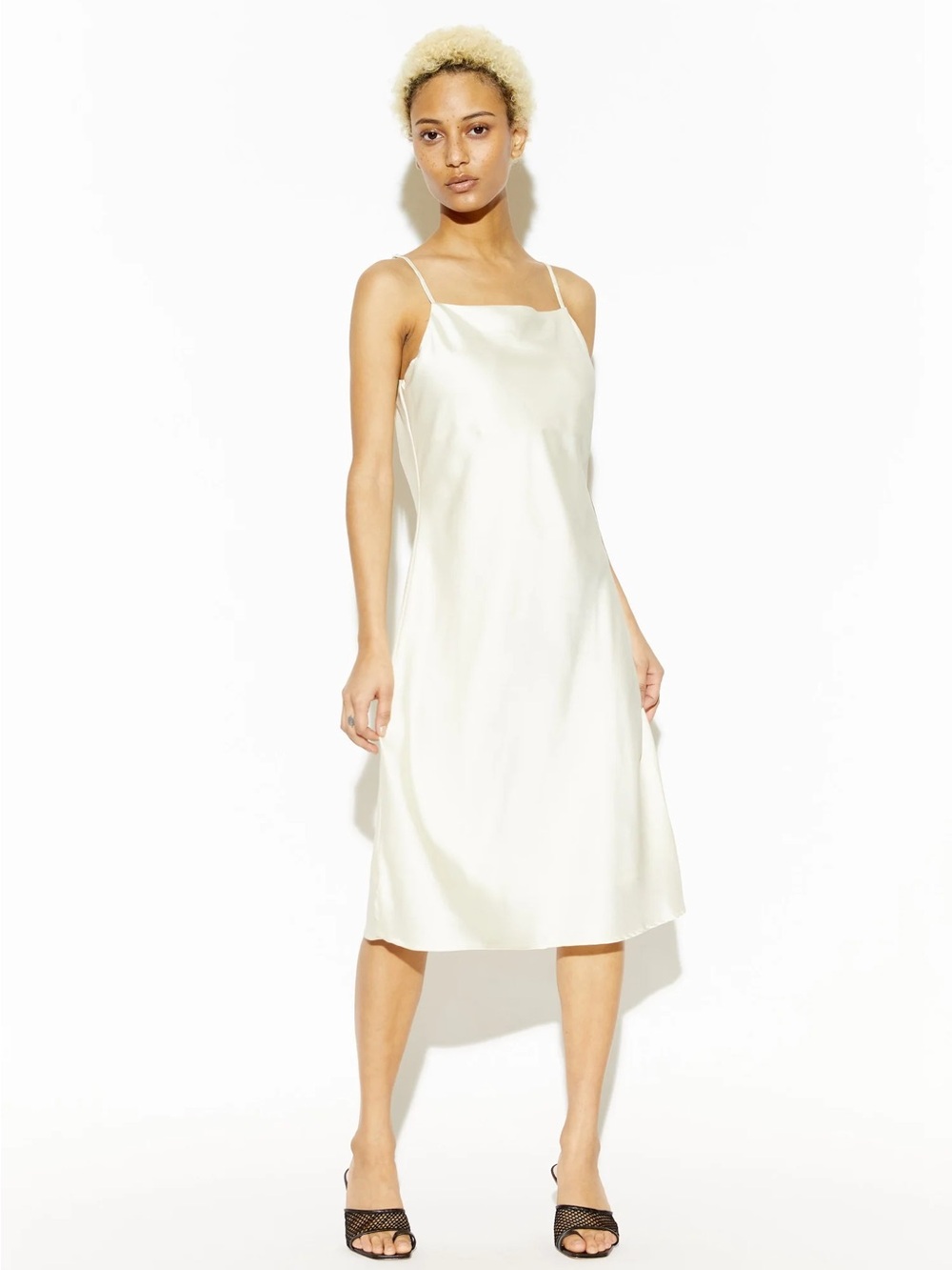 Apparis Ivory slip dress